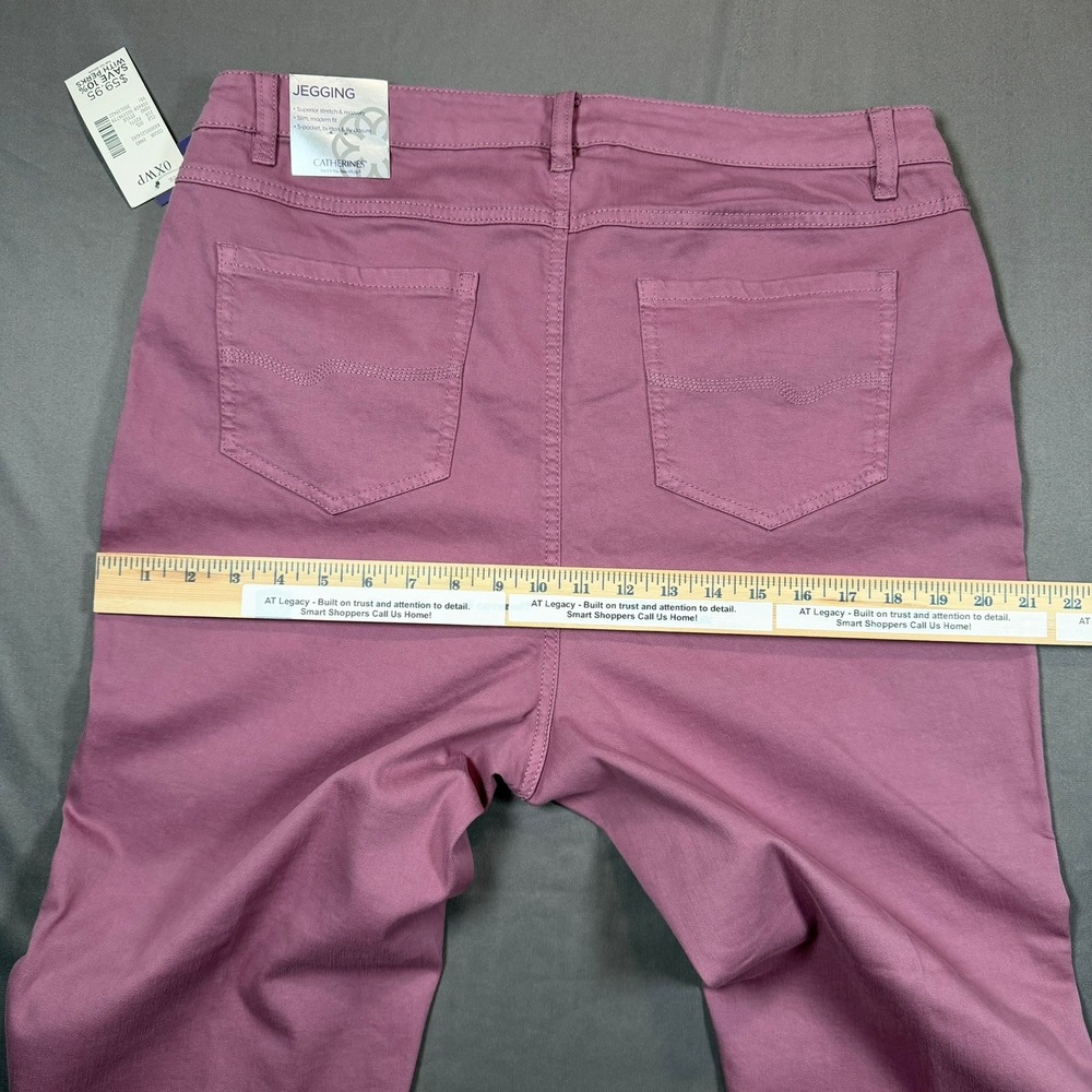 Catherines Jegging Womens 14/16WP Pink Petite Stretch Slim Fit Casual Pants - Picture 14 of 16